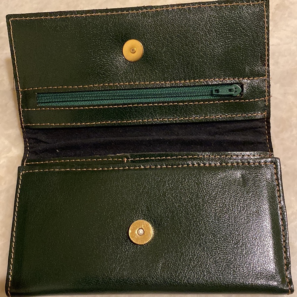Pierre Balmain Paris vintage leather trifold wallet-organizer gently used 6 3/4” - Picture 3 of 6